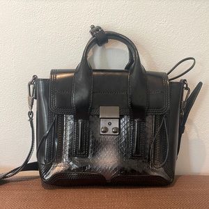 Phillip Lim Pashli Mini Snakeskin Satchel Bag